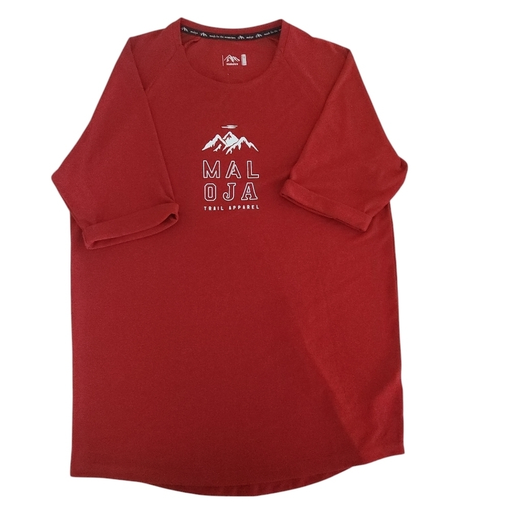 MALOJA Anderterm short sleeve shirt mountain bike red size medium - Picture 6 of 14